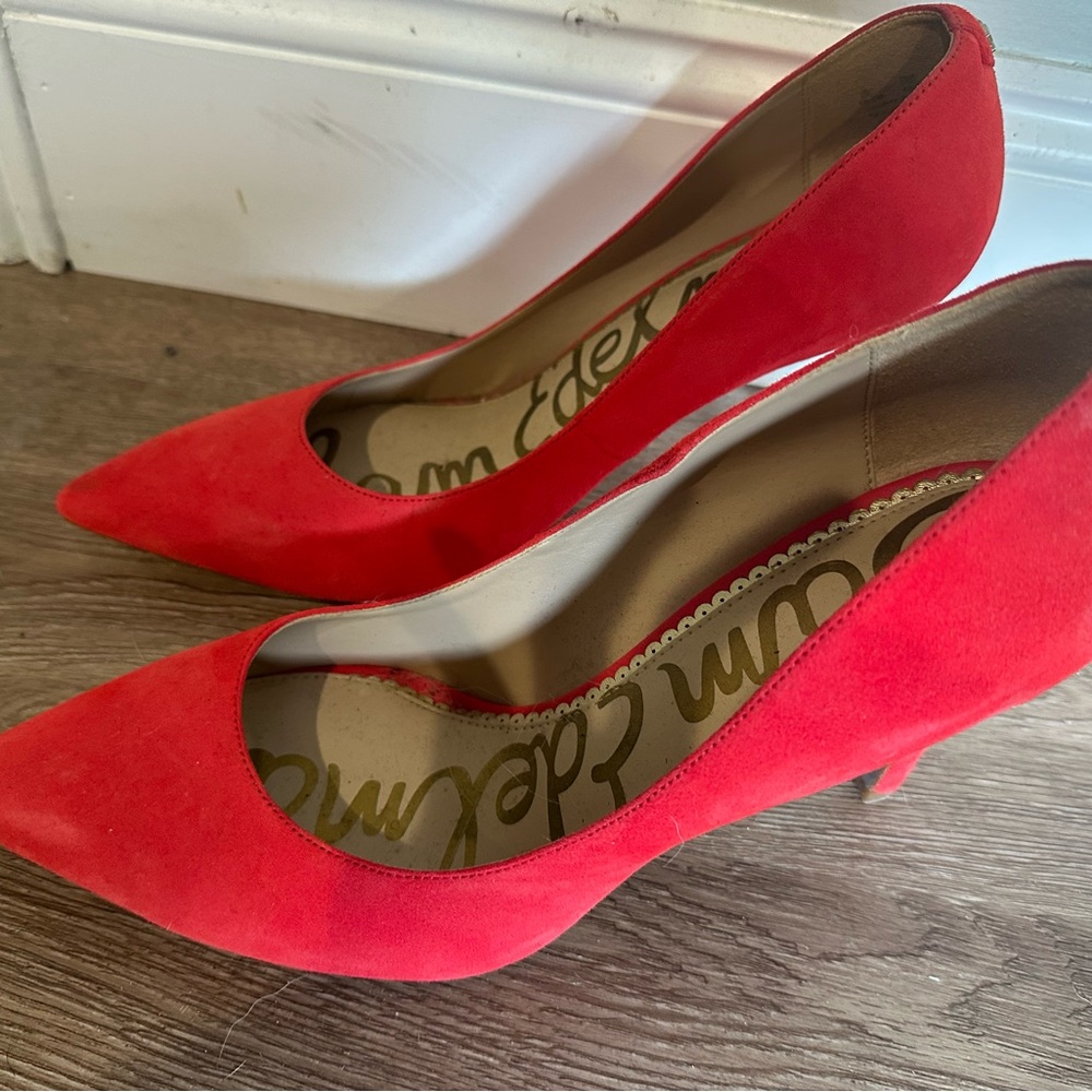 Sam Edelman Red Heeled Pumps